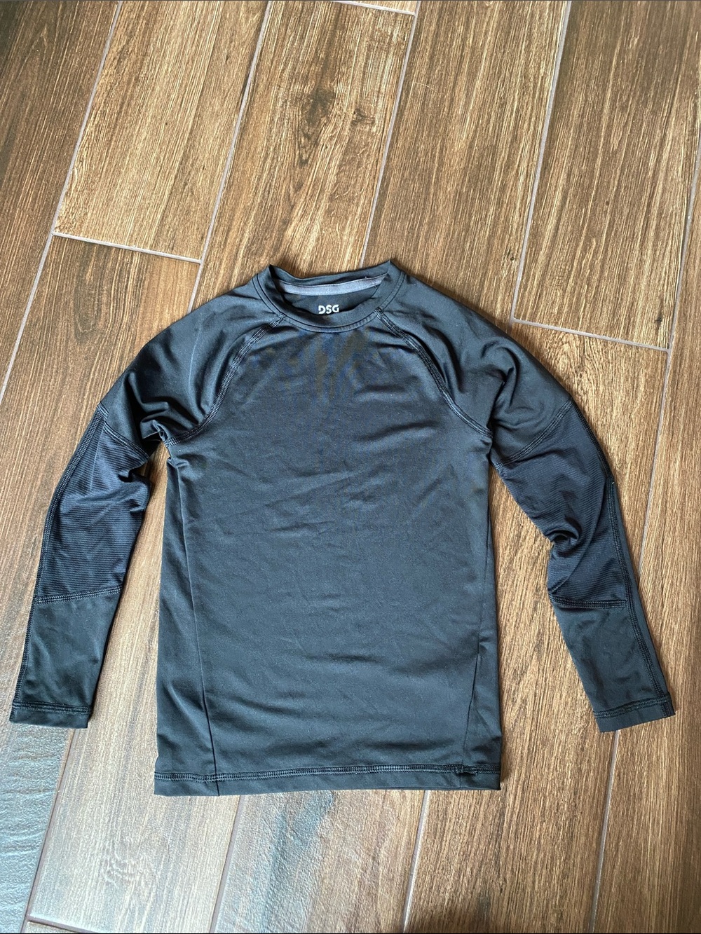 DSG Black Boy’s Long Sleeve Athletic Shirt base layer
